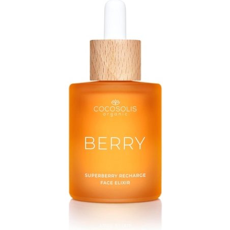 COCOSOLIS BERRY Superberry Recharge Face Elixir with Organic Oils Vegan Nourishing Day Care with Vitamin E