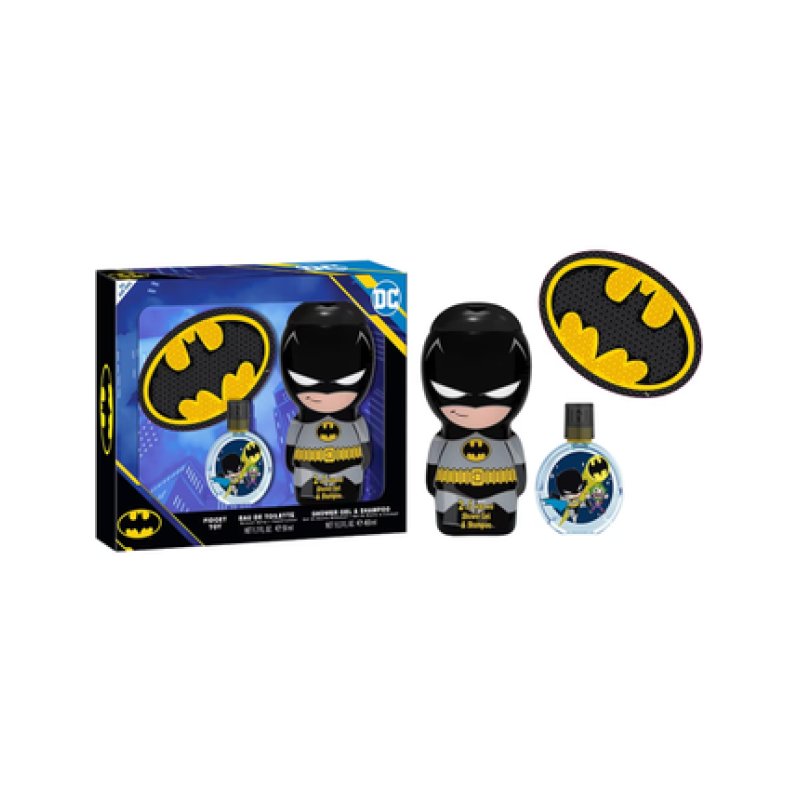 Dc Batman Gift Set - Eau De Toilette 50 Milliliters, Shower Gel Shampoo 400 Milliliters, Fidget Toy