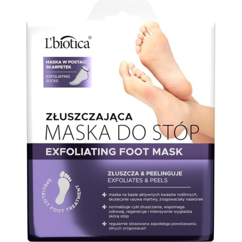 L'biotica Foot Mask with Callus Removal and Peeling Effect 40ml
