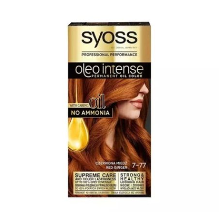 Syoss Oleo Intense Hair Color Without Ammonia 7-77 Red Copper