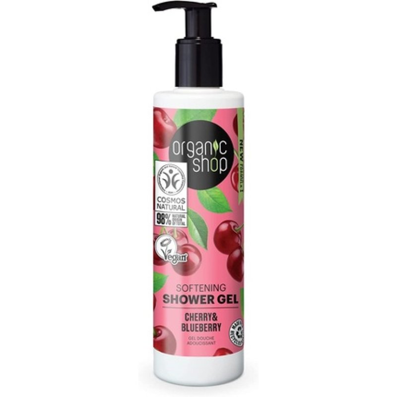 Organic Shop Softening Shower Gel Cherry and Blueberry 280ml