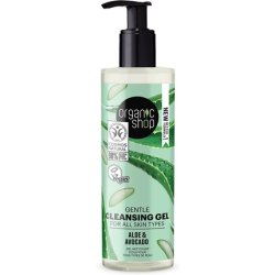 Organic Shop Gentle Cleansing Gel for All Skin Types Avocado and Aloe 200ml