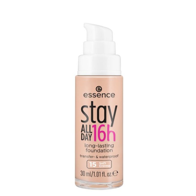 Essence Stay All Day Long-Lasting Foundation 30 ml Bottle Cream 15 Soft Creme