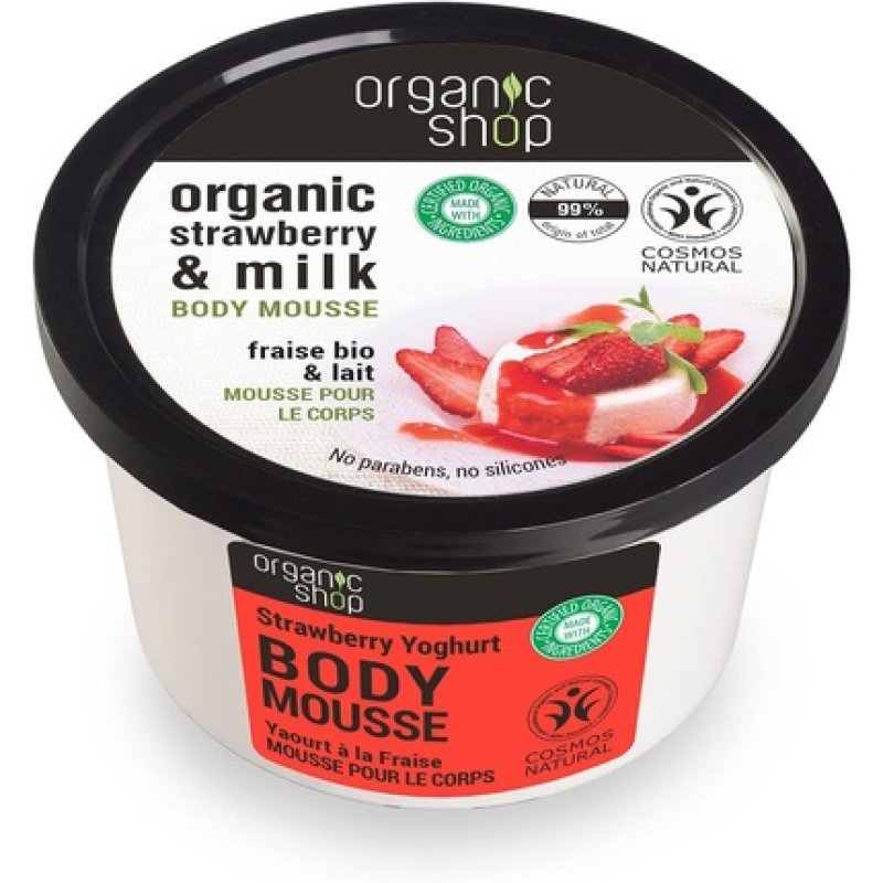 Organic Shop Strawberry Yoghurt Body Mousse 250ml