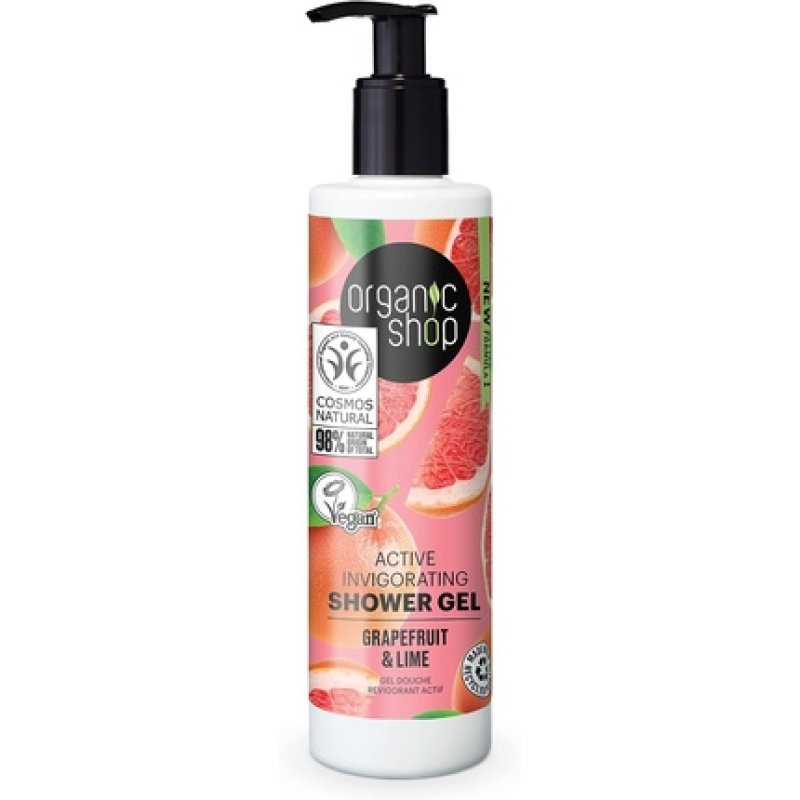 Organic Shop Active Invigorating Shower Gel Grapefruit & Lime 280ml