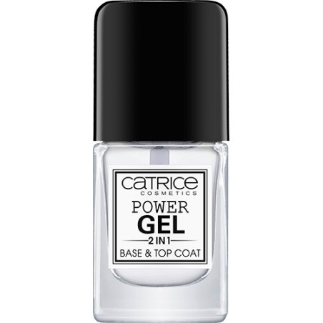 CATRICE Power 2in1 Base & Top vernis à ongles avec gel 10,5 ml Transparent