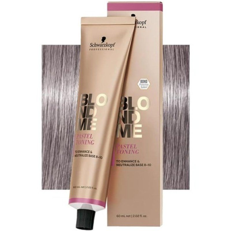 Schwarzkopf BlondMe Color Pastel Toning Steel Blue 60ml - Cream for Blonde Hair