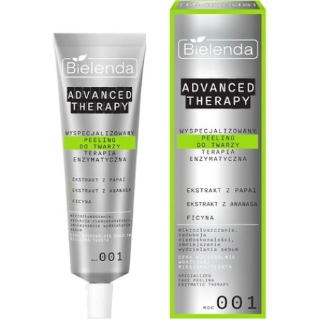 Bielenda Advanced Therapy Specialized Facial Scrub Enzyme Therapy 001 for Oversensitive Oily and Combination Skin 30ml