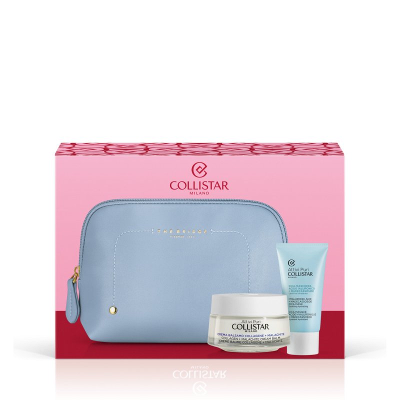 Collistar Collagen Cream Balm Face Cream 50ml And Face Mask 25ml With Cosmetic Bag