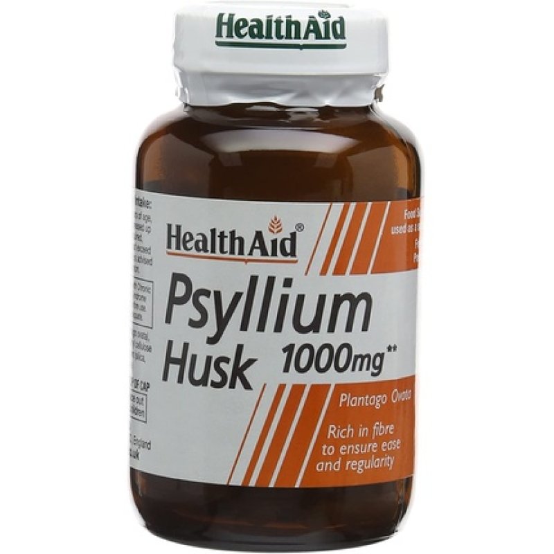 HealthAid Psyllium Husk Fiber 60 Vegan Capsules