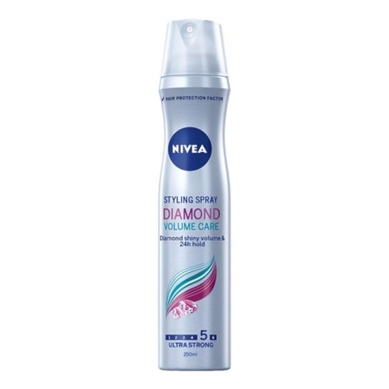 NIVEA Hair Spray 250ML Diamond Volume Strengthens Hair With Volume