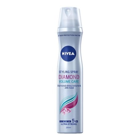 NIVEA Hair Spray 250ML Diamond Volume Strengthens Hair With Volume