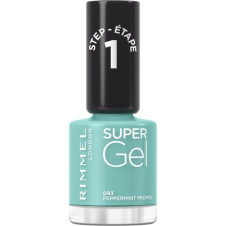 Rimmel London Super Gel Nail Polish 093 Peppermint Promise Nail Colour Collection 60sec Peppermint Promise