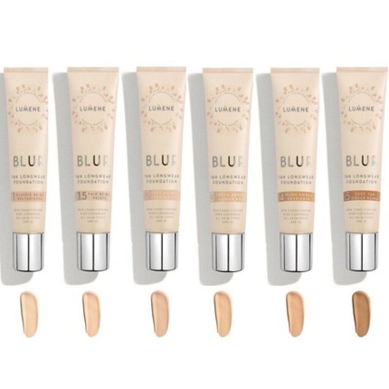 Lumene Blur 16h Longwear Foundation SPF15 High Coverage Makeup 30ml/1.0oz