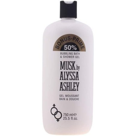 Alyssa Ashley MUSK Bubbling Bath and Shower Gel Limited Edition 750ml