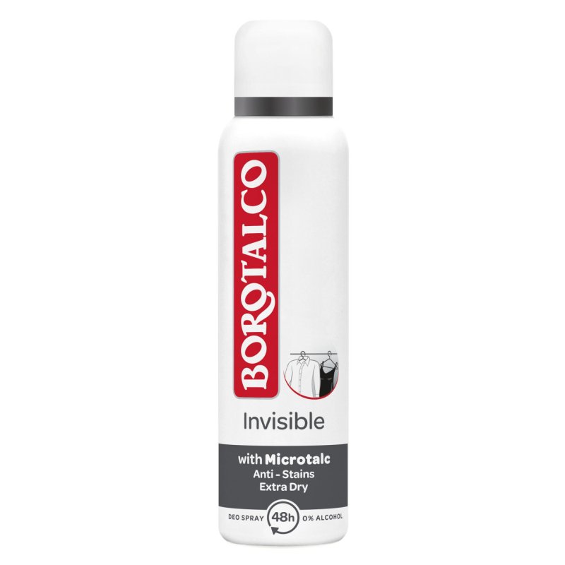 Borotalco Invisible Deodorant Spray for Women and Unisex