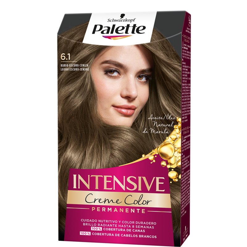 Palette Palette Intensive Tinte 6.1-Rubio Oscuro Ceniza 1 U
