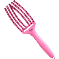 Olivia Garden Fingerbrush Combo Medium Think Pink Bubble Pink