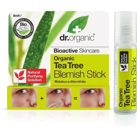 Dr Organic Tea Tree Blemish Stick Natural Vegan Cruelty Free Paraben & SLS Free 8ml