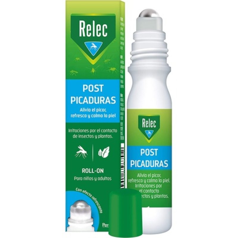 Relec Roll On Post-Insect and Plant Bites Relieves Itching Refreshes and Soothes the Skin for Children and Adults 15ml