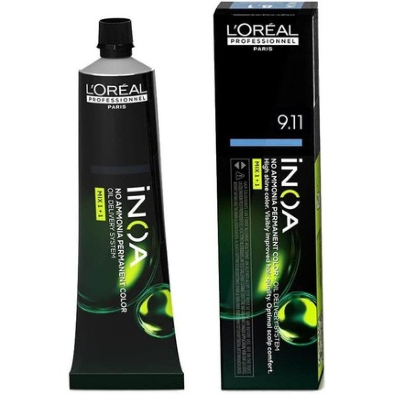 INOA sin amoniaco 9.11 Rubio Muy Claro Ceniza Profundo 60 ml