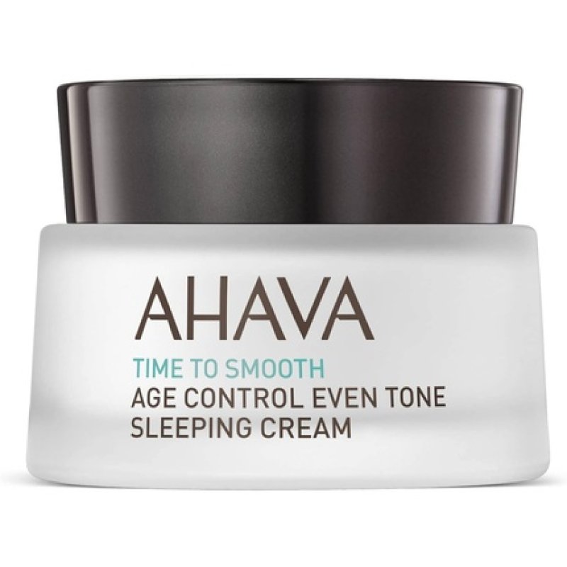 AHAVA Age Control Even Tone Sleeping Cream Nourishing Night Cream with Exclusive Osmoter Niacinamide & Jojoba Oil 1.7
