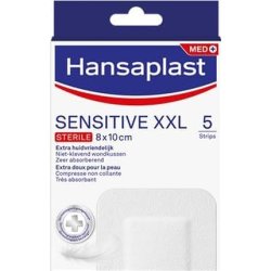 Hansaplast Sensitive XXL 5 Strips 8x10cm - Pack of 5