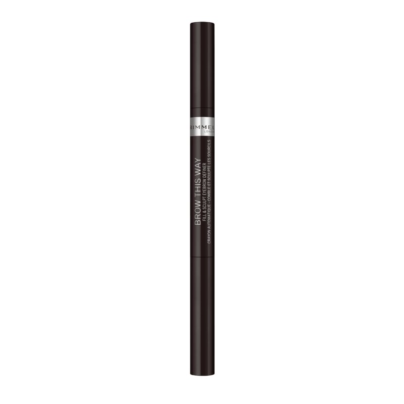 Rimmel Brow This Way 2-in-1 Fill & Sculpt Soft Black 0.4g