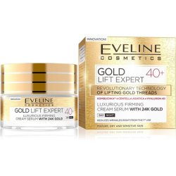 Eveline Cosmetics Gold Lift Expert Luxurious Firming Serum with 24k Gold 40 Anti-wrinkle Moisturizing Face Cream 50ml