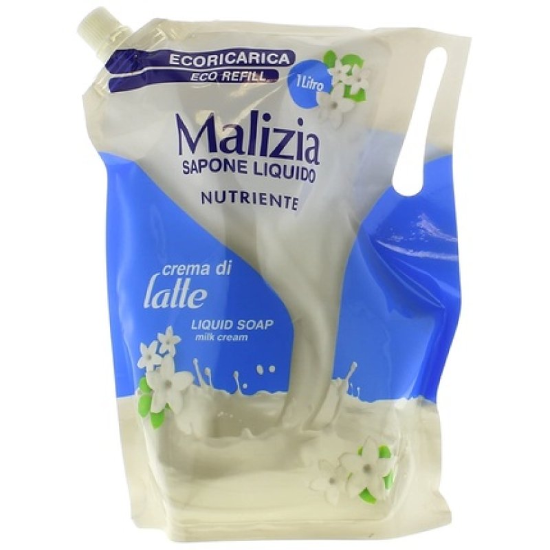 Malizia Ecoricarica Milk Liquid Soap 1L