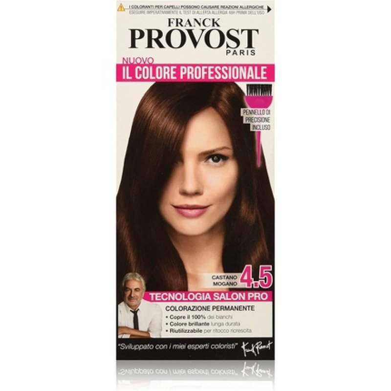 Franck Provost Professional Hair Color at Home, Enhances Reflections and Shine, Chestnut Mahogany