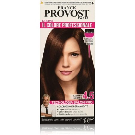 Franck Provost Professional Hair Color at Home, Enhances Reflections and Shine, Chestnut Mahogany
