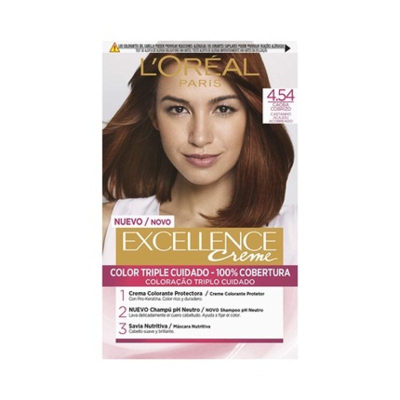L'Oreal Excellence Crema N454 Brown Hair Color 0.28Kg