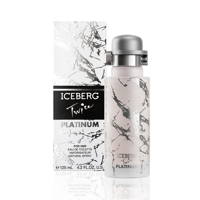 ICEBERG Twice Platinum 125ml Eau de Toilette Luxurious Women's Perfume with Floral and Oriental Notes