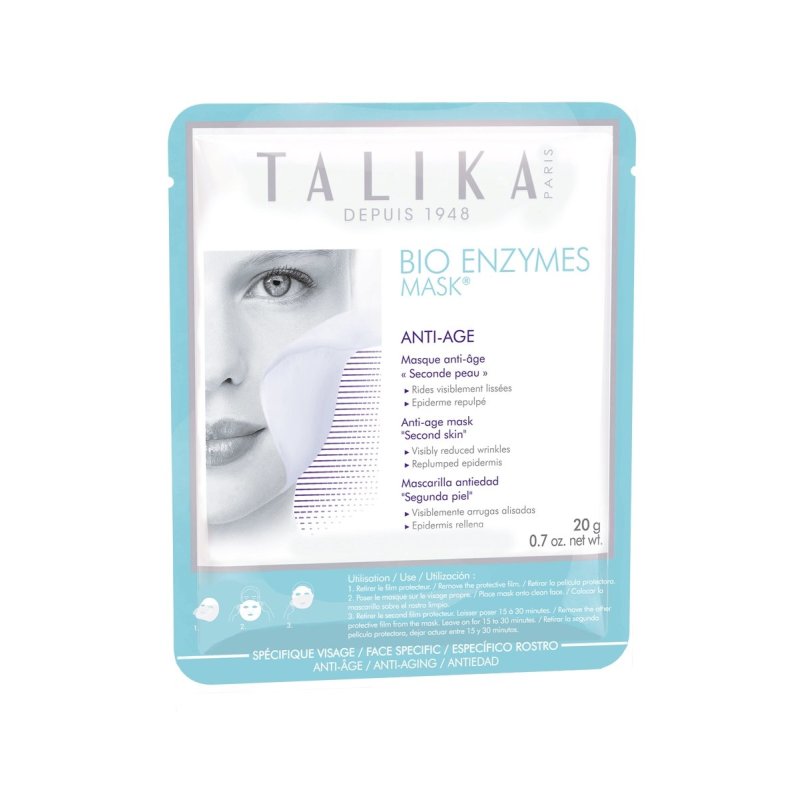 Talika Bio Enzymes Anti-Aging Face Mask with Bio-Cellulose for Mature Skin - 'Second Skin' Effect Mask