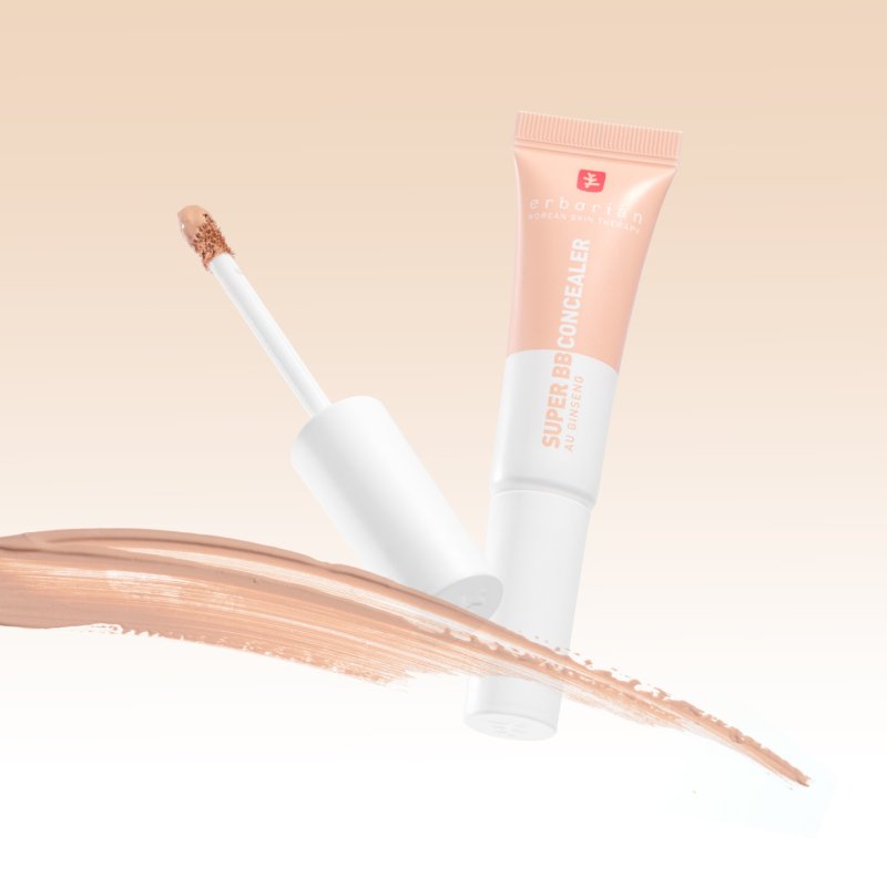Erborian Super BB Concealer High-Coverage Enriched with Niacinamide and SPF 25 Moisturizing Eye Corrector Natural