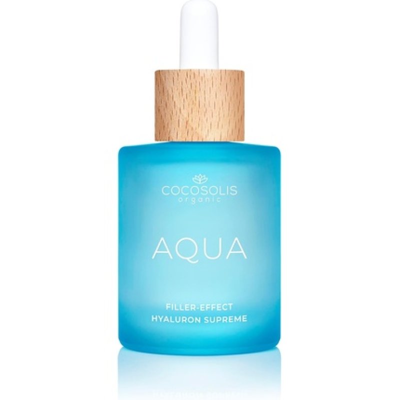 COCOSOLIS AQUA Filler-Effect Hyaluron Supreme Facial Serum with 8 Types of Hyaluronic Acid and Aquaxyl Vegan Anti-Age