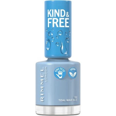 Rimmel Kind & Free Nail Polish 152 Tidal Wave Blue 8ml