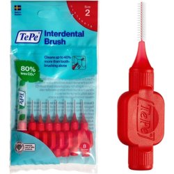 TEPE Interdental Brushes Red Original 0.5mm 8 Count