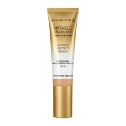 Max Factor Miracle Second Skin Foundation - 07 Neutral Medium 30ml