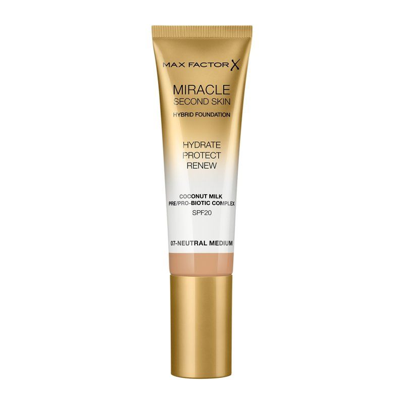 Max Factor Miracle Second Skin 07 Neutral Medium 30ml