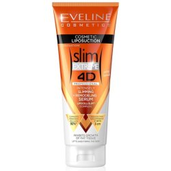 Eveline Cosmetics Slim Extreme Professional Intensive Fat Burning Cream 250ml - Firming Body Cream for a Slimmer Belly