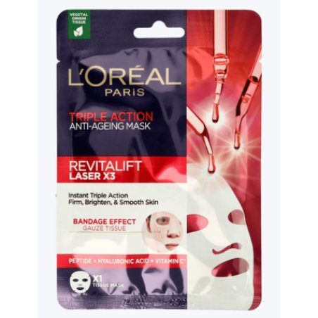 Loreal Revitalift Laser Triple Action Anti Aging Mask Firming Brightening and Smoothing 28g