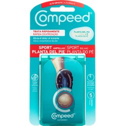 Compeed Underfoot Blister Plasters 5 Hydrocolloid Plasters Foot Treatment Heal Fast Thicker Cushioning Zone 4.0cm x