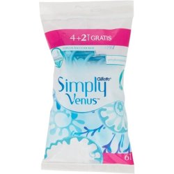 Gillette Venus Simply2 Disposable Razors 6 Pieces - Pack of 4 2