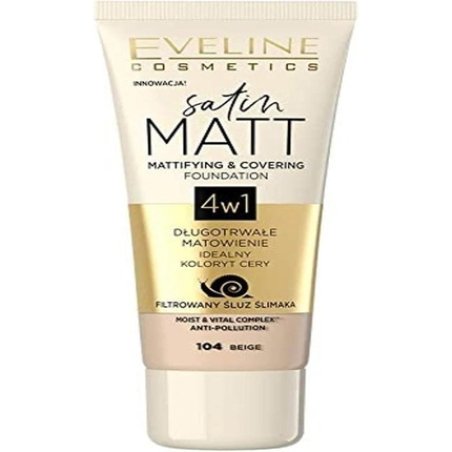 Eveline Cosmetics Matte Face Liquid Satin Matt No. 104 30ml