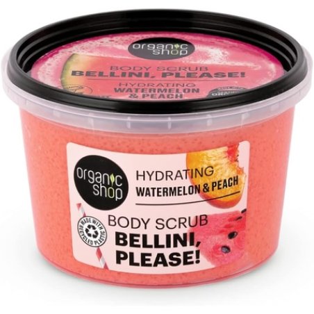 Organic Shop Hydrating Bellini, Please! Body Scrub Watermelon & Peach 250ml