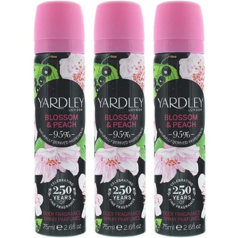Yardley Ladies Womens Blossom Body Spray Deodorant 75ml