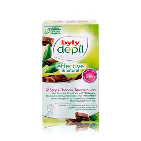 Byly Depil Facial Strips Chocolate 12 Units