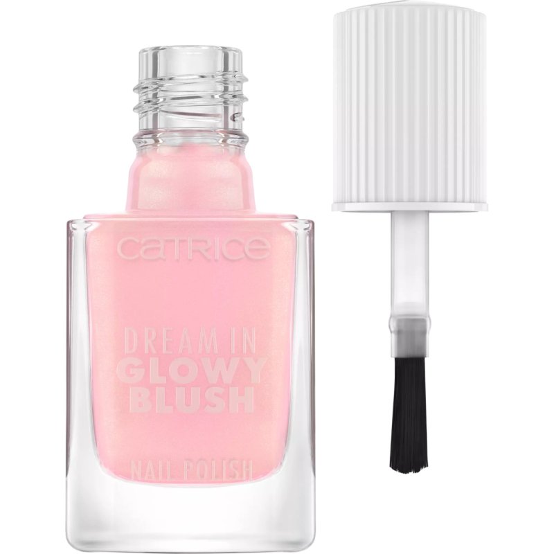 Catrice Dream In Glowy Blush Nail Polish 080 Pink Long-Lasting Shimmering Acetone-Free Vegan Without Microplastic